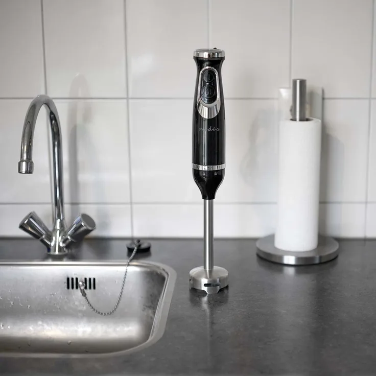 Nedis KAHB200CBK Stabmixer, 600W, 2 Geschindigkeiten, schwarz