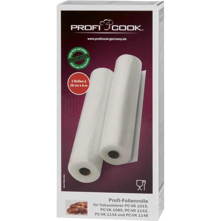 Proficook Folienrollen für Vakuumierer PC-VK 1015