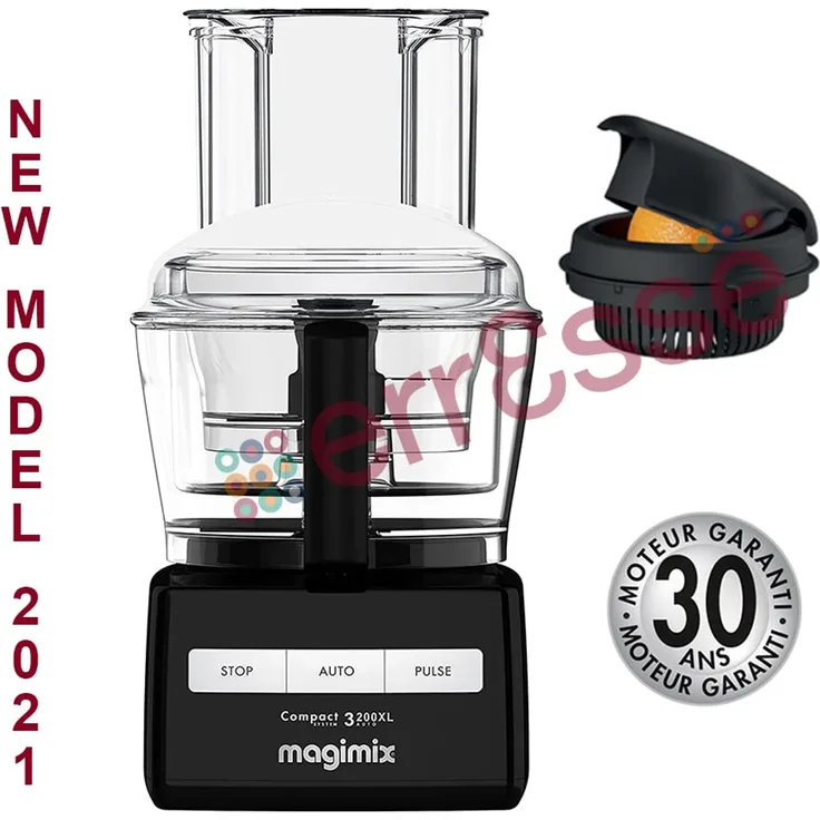 Magimix Compact 3200XL Foodprozessor, inkl. Zitruspresse, schwarz