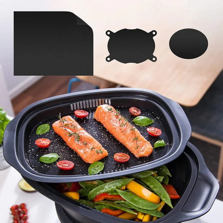 Wundermix Dauerbackfolien-Set für Dampfgaraufsatz-Einlegeboden Monsieur Cuisine Connect, Trend, Smart + Backof