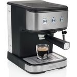 Princess 2 Tassen Siebträger Espressomaschine & Kapselmaschine mit Dampf Milchaufschäumer