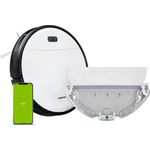 Medion S30 SW Saugroboter, 140 min Akkubetrieb, schwarz-weiß