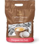Tchibo Kaffeepads Vorratspack Maxipack, Caffè Crema vollmundig, 100 Stück – 1x 100 Pads (Kaffee, ausgewogen und vollmundig), nachhaltig, geeignet für Senseo Maschinen
