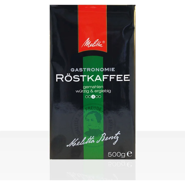 Melitta Gastronomie Röstkaffee würzig und ergiebig 100% Robusta - 500g Kaffee gemahlen, Filterkaffee