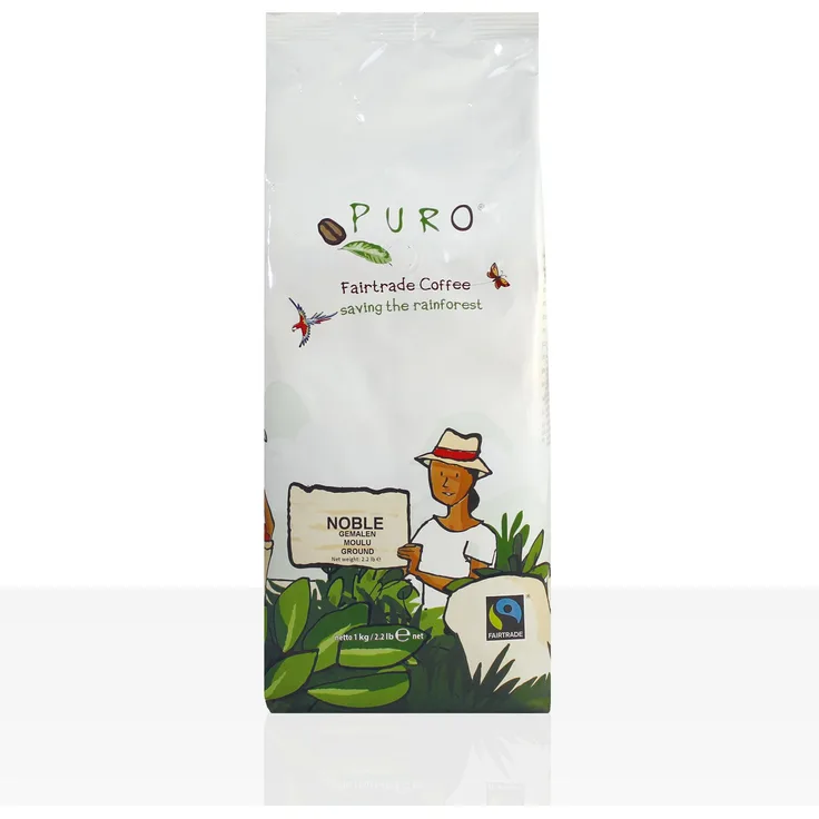 Miko Puro Noble Fairtrade - 1kg Crema Kaffee gemahlen