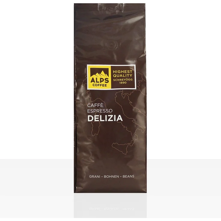 Schreyögg Alps Coffee Caffe Espresso Delizia 1kg Kaffee ganze Bohne – Bild 1