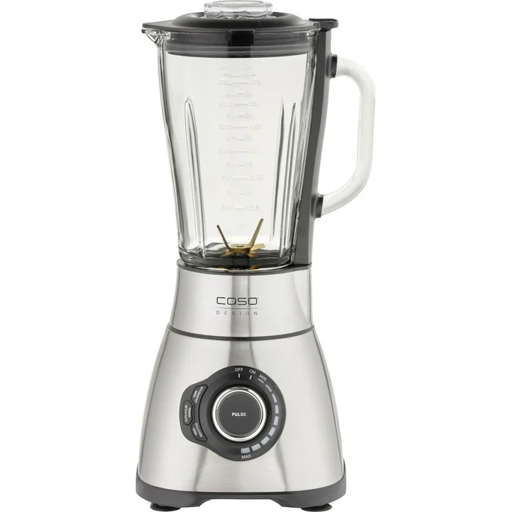 Caso 3619 B 1800 Power Blender Standmixer, 1800W, 1,7L, Puls-Funktion, 6 Edelstahlmesser, Icecrush-Funktion, Smoothie-Funktion, Edelstahl – Bild 1