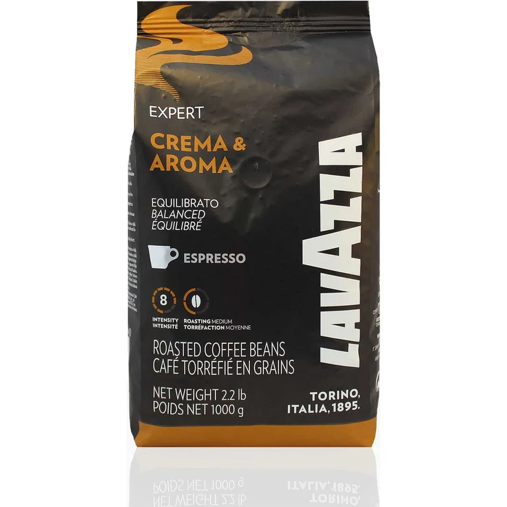 Lavazza Expert Crema & Aroma Espresso - 1kg ganze Kaffee-Bohne – Bild 1