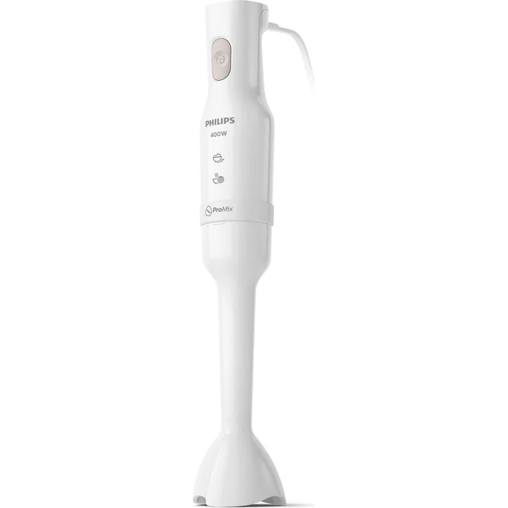 Philips HR2520-00 Stabmixer, 400W, 1 Geschwindigkeitsstufe, mit Kabel, Kunststoff, weiß – Bild 1