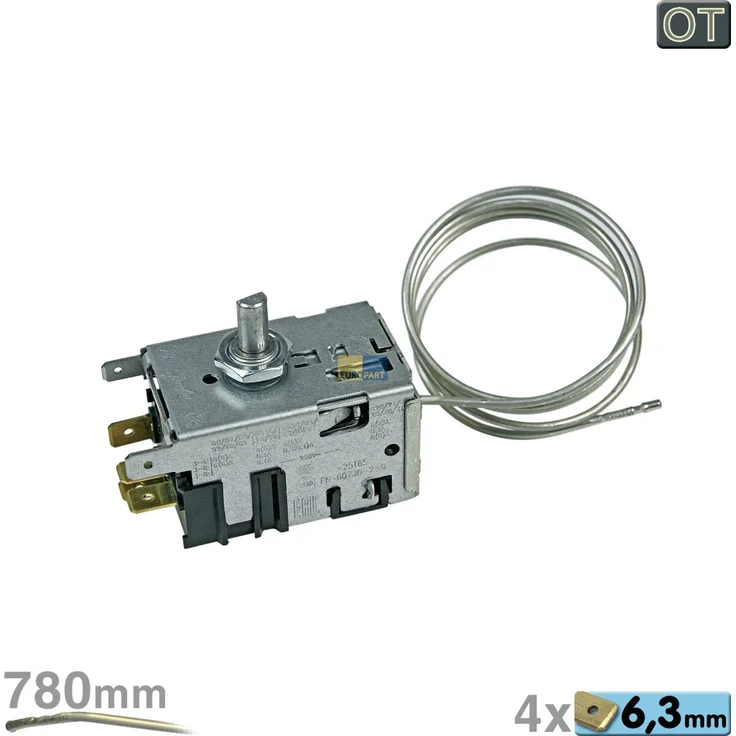 Gorenje 596249 ORIGINAL Thermostat 077B6532 Danfoss Temperaturregler Kühlschrank auch für Whirlpool Bauknecht Ignis 481991100046 Quelle Privileg 01077122 Körting Teka – Bild 5