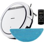 Medion E32 SW Saugroboter mit Wischfunktion Modell 2021, 120 min Akkubetrieb, weiß
