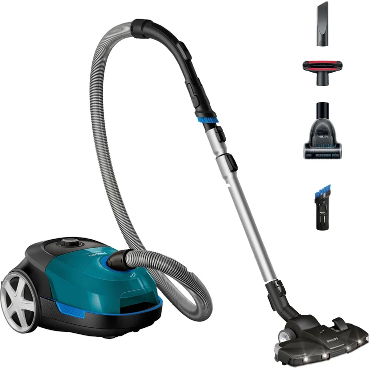 Philips FC8580-09 Performer Active Bodenstaubsauger mit Beutel, 900 Watt, 9 m Aktionsradius, opalgrün – Bild 2