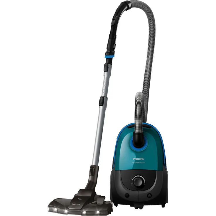Philips FC8580-09 Performer Active Bodenstaubsauger mit Beutel, 900 Watt, 9 m Aktionsradius, opalgrün