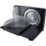 Steba AS 100 Allesschneider, elektrisch, freitragend, 100W, 17mm Schnittstärke, 170 mm Wellenschliffmesser, schwarz