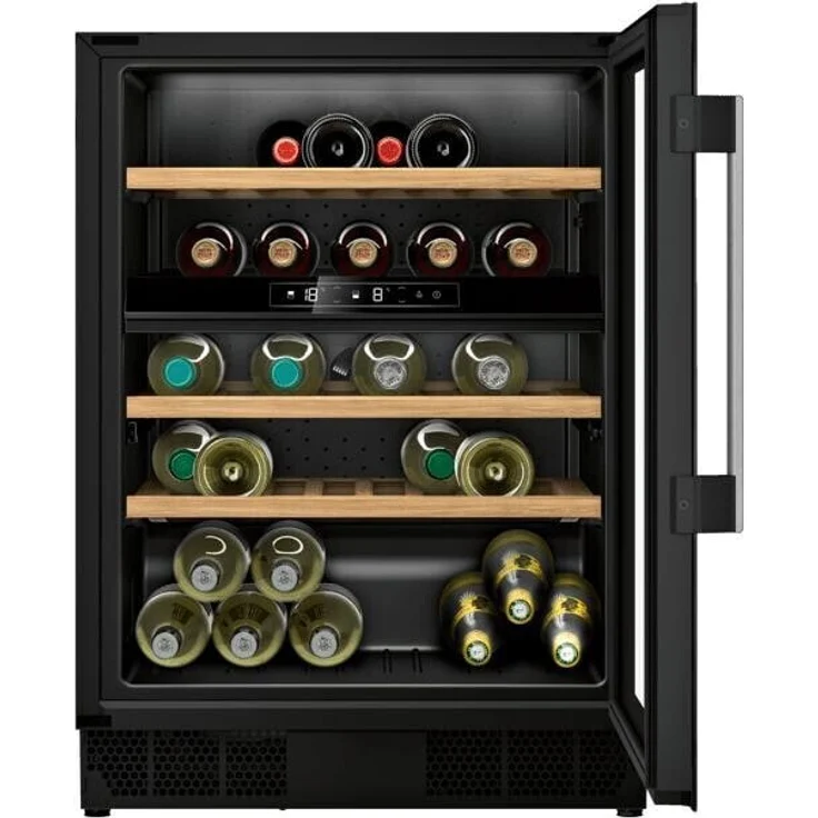 Neff KU9213HG0 Einbau-Weinkühlschrank, schwarz, 44 Flaschen, LED, Breite 59.8 cm – Bild 1
