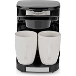Nedis Kaffeemaschine max. Kapazität: 0.25 l 2 Warmhalten Uhrfunktion Schwarz
