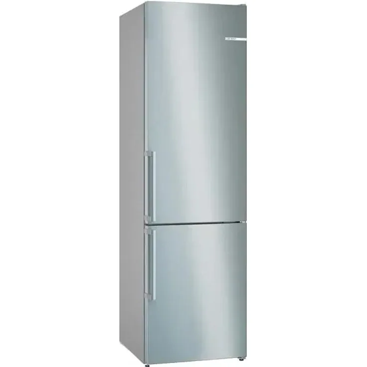 Bosch KGN39VIBT Kühl-Gefrierkombination, freistehend, silber, NoFrost, 0-Grad-Zone, Schnellkühlen und -gefrieren, LED, Breite 60 cm, Energieklasse B
