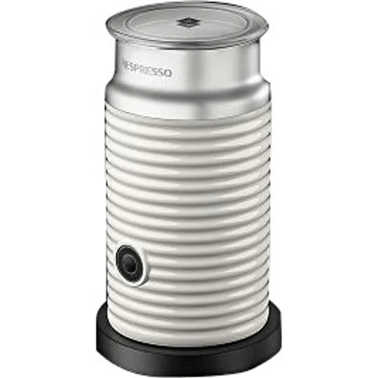 Nespresso Aeroccino 3 Milchaufschäumer, elektrisch, 490W, 120ml Milchschaum, Edelstahl, weiß – Bild 1