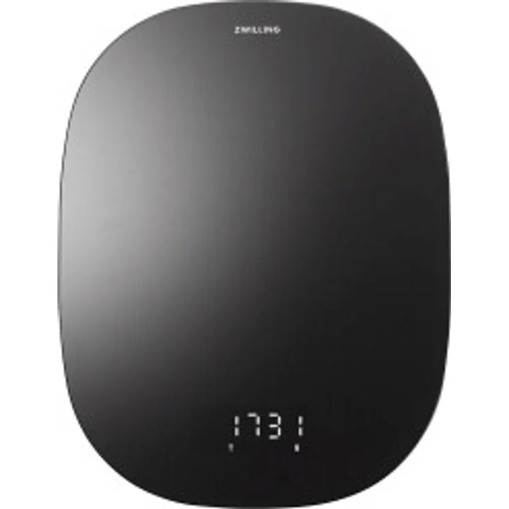Zwilling Enfinigy Digitale Kuchenwaage, max. Tragkraft 10kg, TARA-Funktion, LCD-Display, schwarz – Bild 1