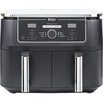 Ninja Foodi MAX Dual Zone AF400EU Heißluftfritteuse, 2470 Watt, 9,5L, ohne Fett, schwarz