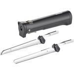 Unold 78815 Elektromesser, 9 Watt, Edelstahl-Wellenschliffmesser, kabellose Nutzung, Kunststoff, Edelstahl, schwarz