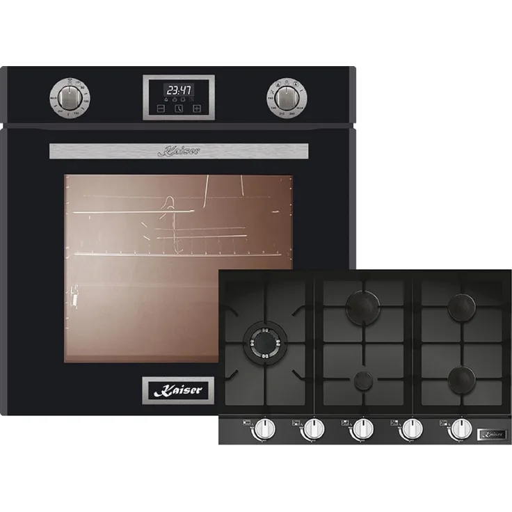 Herd Set Kaiser EG 6374 Sp Gas Backofen Einbaubackofen + KCG 9387 Gaskochfeld