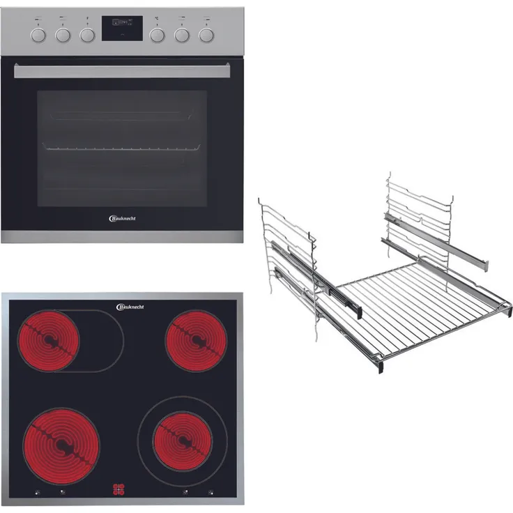 Bauknecht HEKO STAR 5 EX Einbau-Herd-Set Pyrolyse Pizza-Funktion Display EEK: A - Preisvergleich