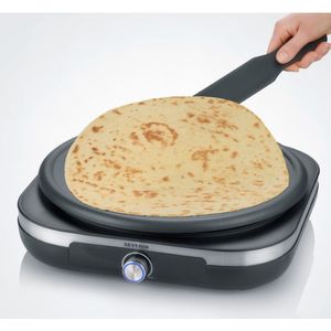 Bild für Severin CM 2199 Crepes Maker mit XXL-Grillplatte, Crepeseisen für süße Crepes und herzhafte Galettes, Crepesmaker mit abnehmbarer XXL Grillplatte (38 cm)