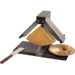 Louis Tellier Käse-Raclette, elektrisch, 1000W, Racletteofen, Wärmelampe, braun