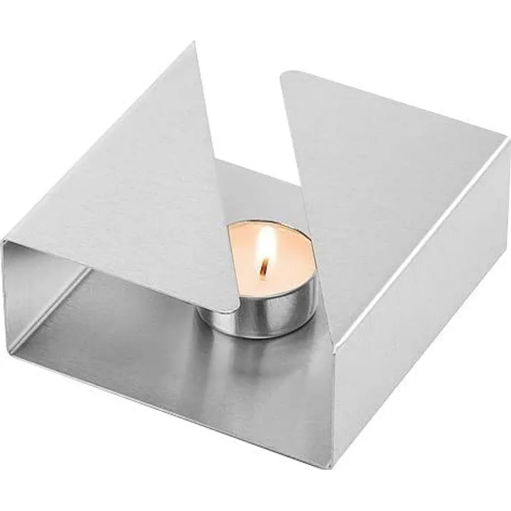 Weis Rechaud Tischwärmer, Edelstahl, silber