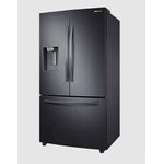 Samsung RF2GR62E3B1-EG French-Door-Kühlschrank, freistehend, Premium Black Steel, Wasser- und Eiswürfelspender, Festwasseranschluss, Breite 90.8 cm