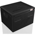 Kängabox Expert GN 1-2 Thermobox, 19 Liter, 39 x 33 x 28 cm, Isolierung, Kühlelemente, schwarz