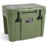 Petromax KX25, passive Kühlbox, 25 Liter, integrierte Griffe, Kühlleistung bis zu 288 Stunden, olivgrün