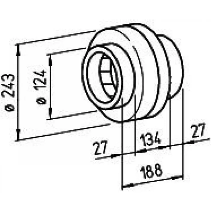 Helios RR 125 C Radial-Rohrventilator (5655)