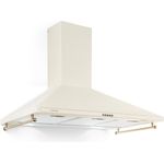 Klarstein Victoria 90 Dunstabzugshaube 90cm Luftdurchsatz, 2 stromsparende LED-Lampen, Retro-Design