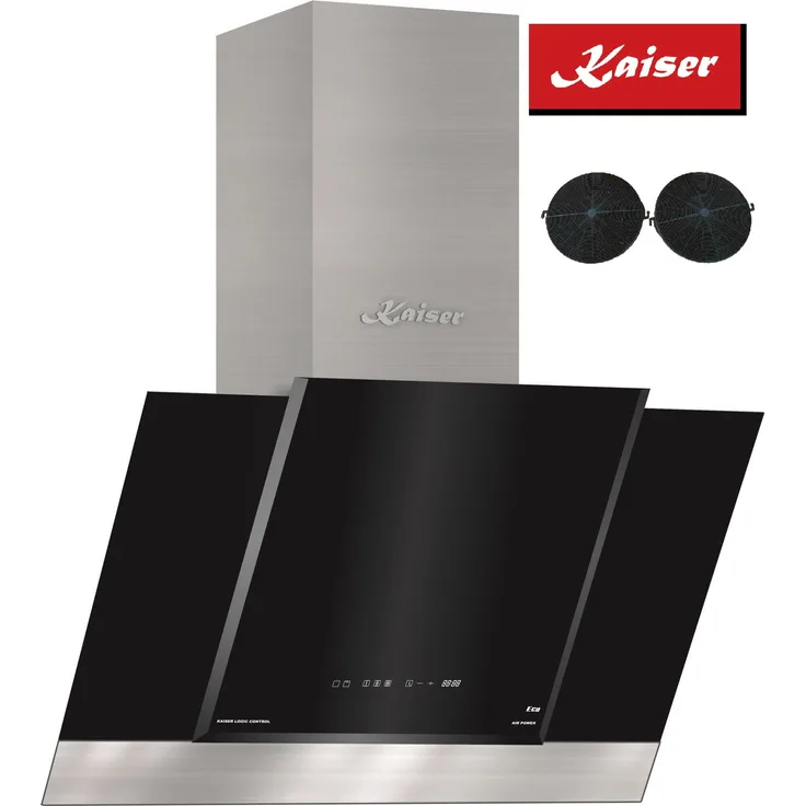Kaiser AT 6438 F ECO, Dunstabzugshaube, 60cm, Schwarzglas, TouchControl