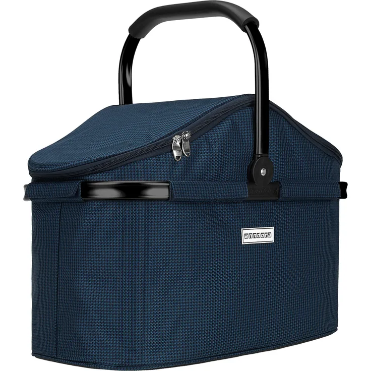 annadora TW-1402-291 Kühlkorb, 25 Liter, Blau, Hahnentritt