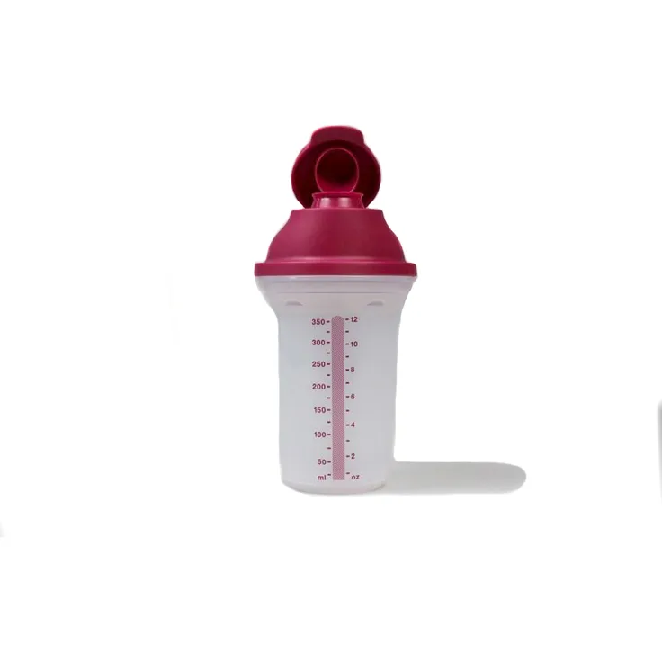 TUPPERWARE Backen Mix-Fix klein 350 ml bordxeauxrot D214 Shaky Küchenhelfer Shake It