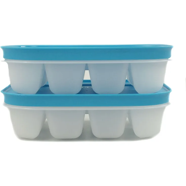 TUPPERWARE Gefrier-Behälter Eiswürfler hellblau (2) mini Eiswürfel Eis