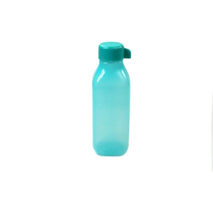 TUPPERWARE To Go Eco 500 ml dunkeltürkis EcoEasy Öko quadtratisch Flasche Quader
