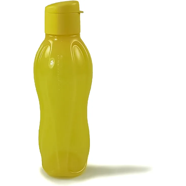 TUPPERWARE To Go Eco 750ml gelb Trinkflasche Clippverschluss Ökoflasche Flasche