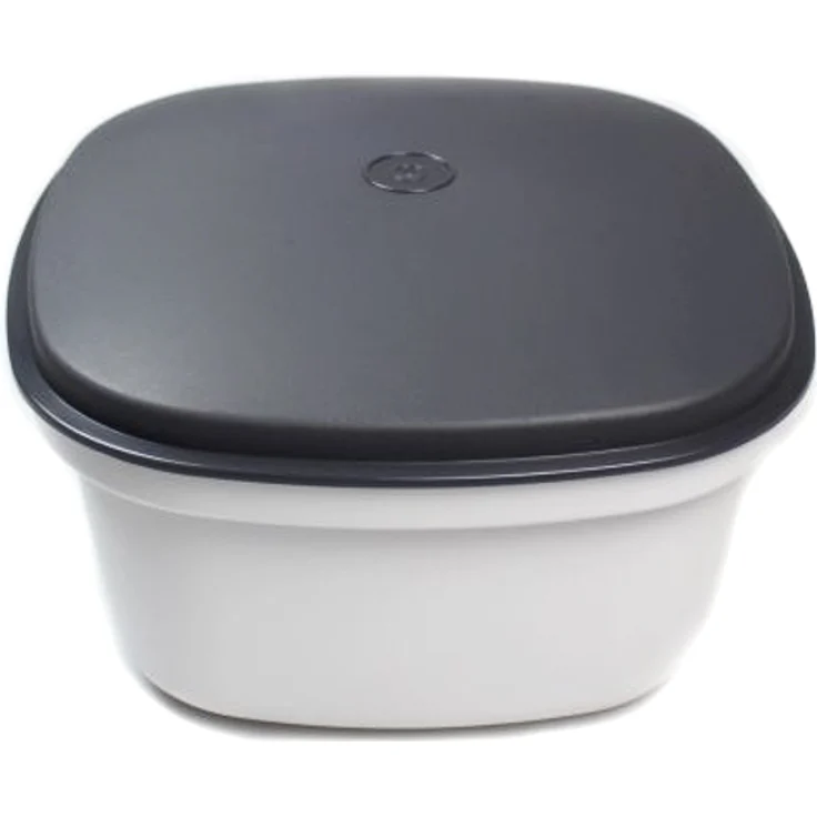 TUPPERWARE Thermo-Duo Siebservierer 2,25 L schwarz weiß Warmhalten Warmie Tups - Preisvergleich – Bild 1