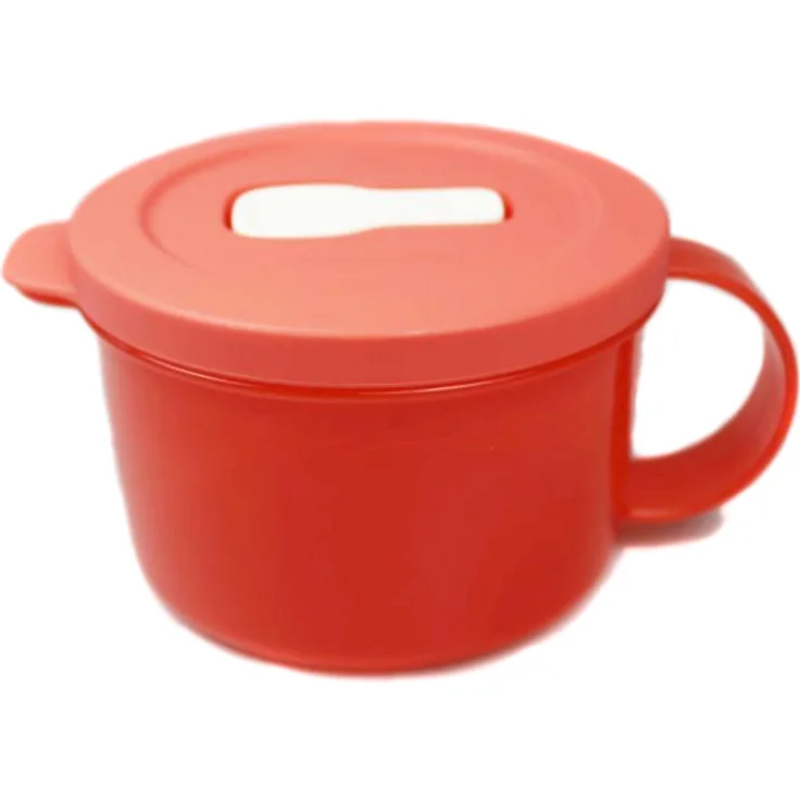 TUPPERWARE Mikrowelle CrystalWave MicroTup Suppentasse 460 ml helles rot