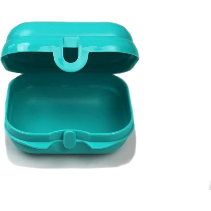 TUPPERWARE To Go Mini-Twin helltürkis Brotdose Größe 1
