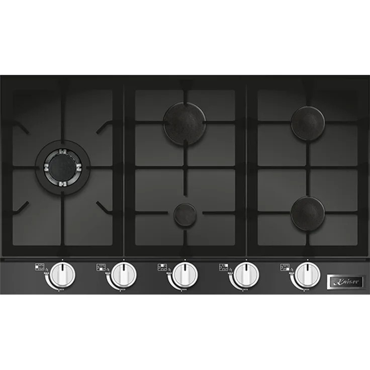 Kaiser KCG 9387 Turbo Glaskeramik Gaskochfeld 86 cm 5 Brenner 4,5kW WOK Gas Herd
