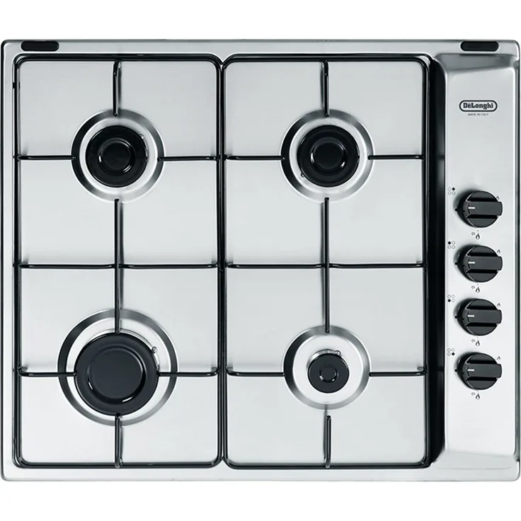 DeLonghi FFA 46 ASV, Edelstahl, Built-in (placement), 60 cm, Gaskochfeld, Edelstahl, 4 Zone(n)