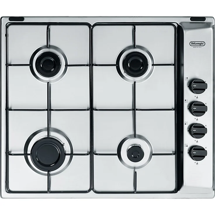 DeLonghi FFA 46 ASV, Edelstahl, Built-in (placement), 60 cm, Gaskochfeld, Edelstahl, 4 Zone(n) – Bild 1
