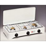 KitchenChef 5327C, Weiß, Countertop (placement), Gaskochfeld, Emailliert, 3 Zone(n), 3 Zone(n)