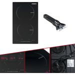 Arebos Induktionskochfeld Glaskeramik Kochfeld Kochplatten Autark 3400 W 2 Zonen