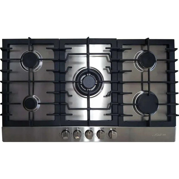 Kaiser KG 9356 Turbo Edelstahl Gaskochfeld 86 cm 5 Brenner 4,5kW WOK Gas Herd